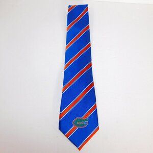 Eagle Wings Florida Gators Football Woven Necktie Tie Blue Orange